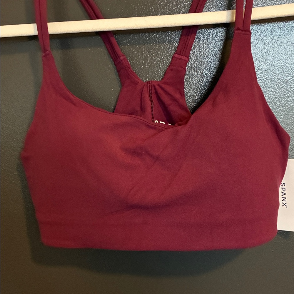 NWT Spanx Bare Essentials Zero Impact Bra Plum Berry Sz S - Picture 4 of 7